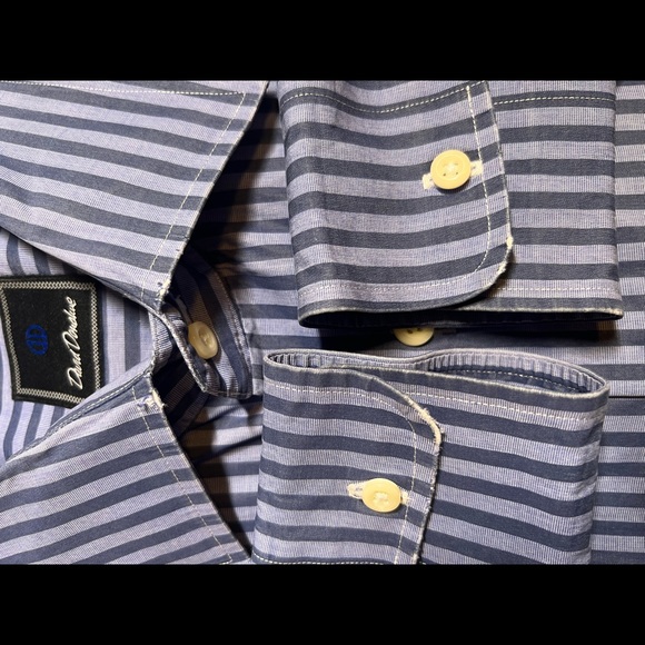 David Donahue 17 1/2 36/37 sleeves (see wear on collar & sleeves) - Picture 2 of 5